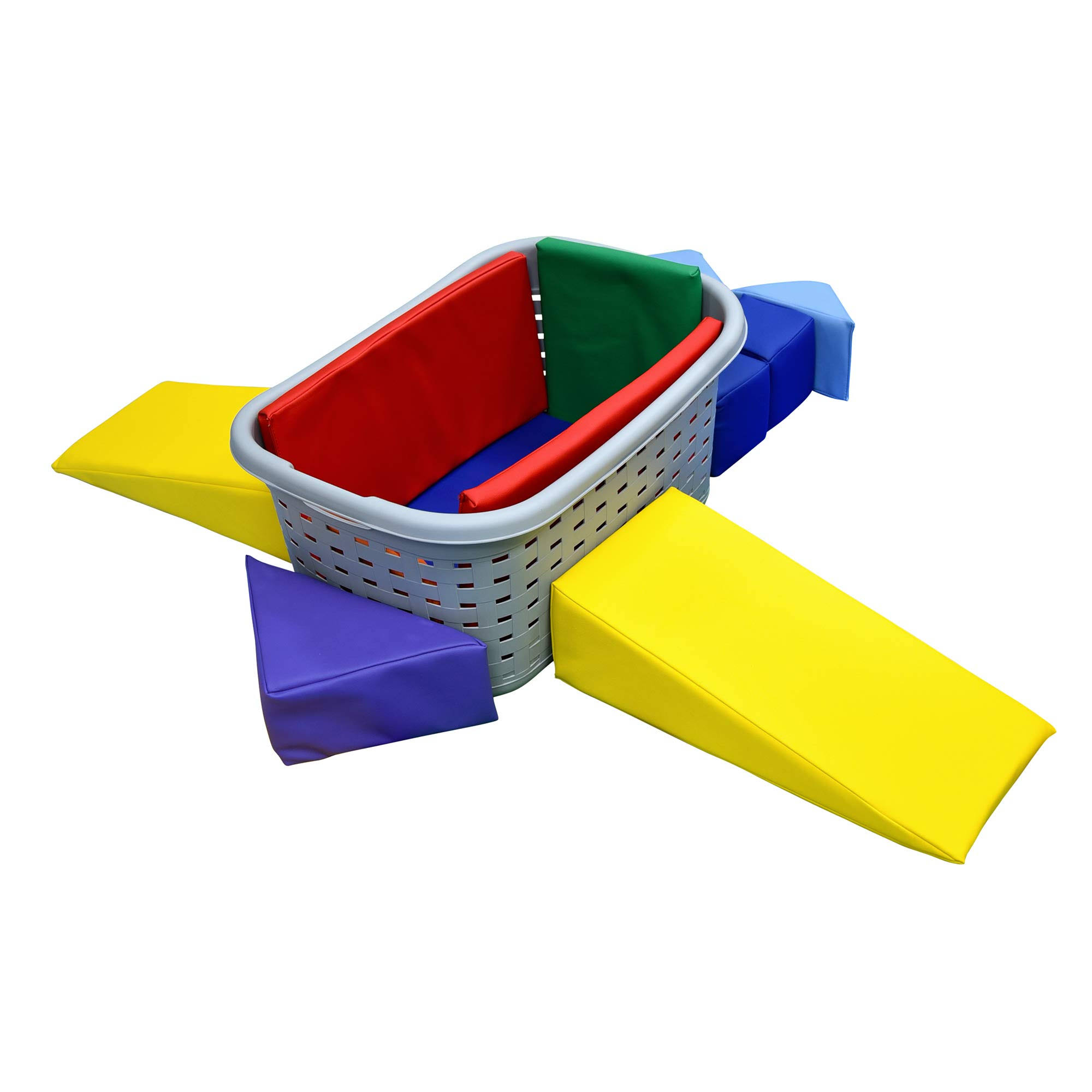 Children&s Factory-CF805-302 Blocktastic Basket Play Set, Soft Indoor Pretend P