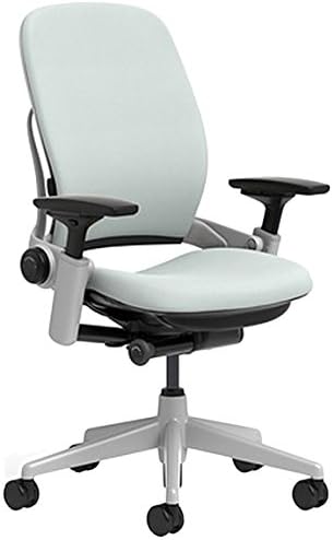 Steelcase Leap Chair with Platinum Base & Hard Floor Caster, Black