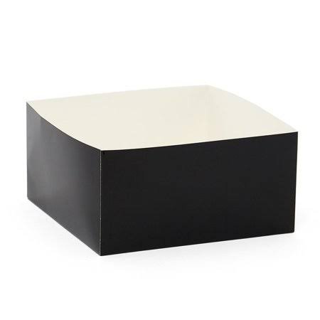 200ea - 6 x 6 x 6 Black Gloss Lux Gift Box Base by Paper Mart