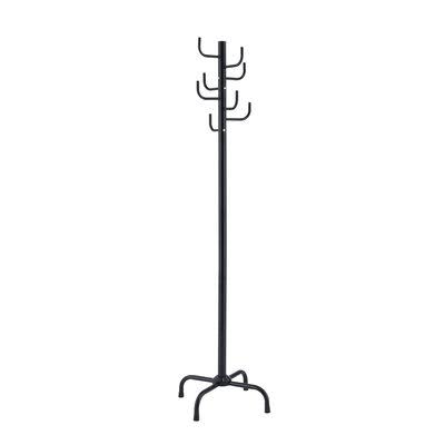Emmeke Metal 8 - Hook Freestanding Coat Rack Latitude Run Color: Black