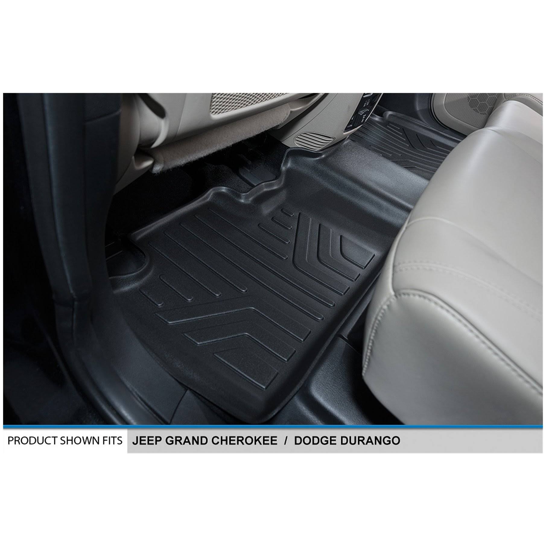 MAXLINER Maxfloormat Floor Mats Liner for Grand Cherokee Durango Second Row Black