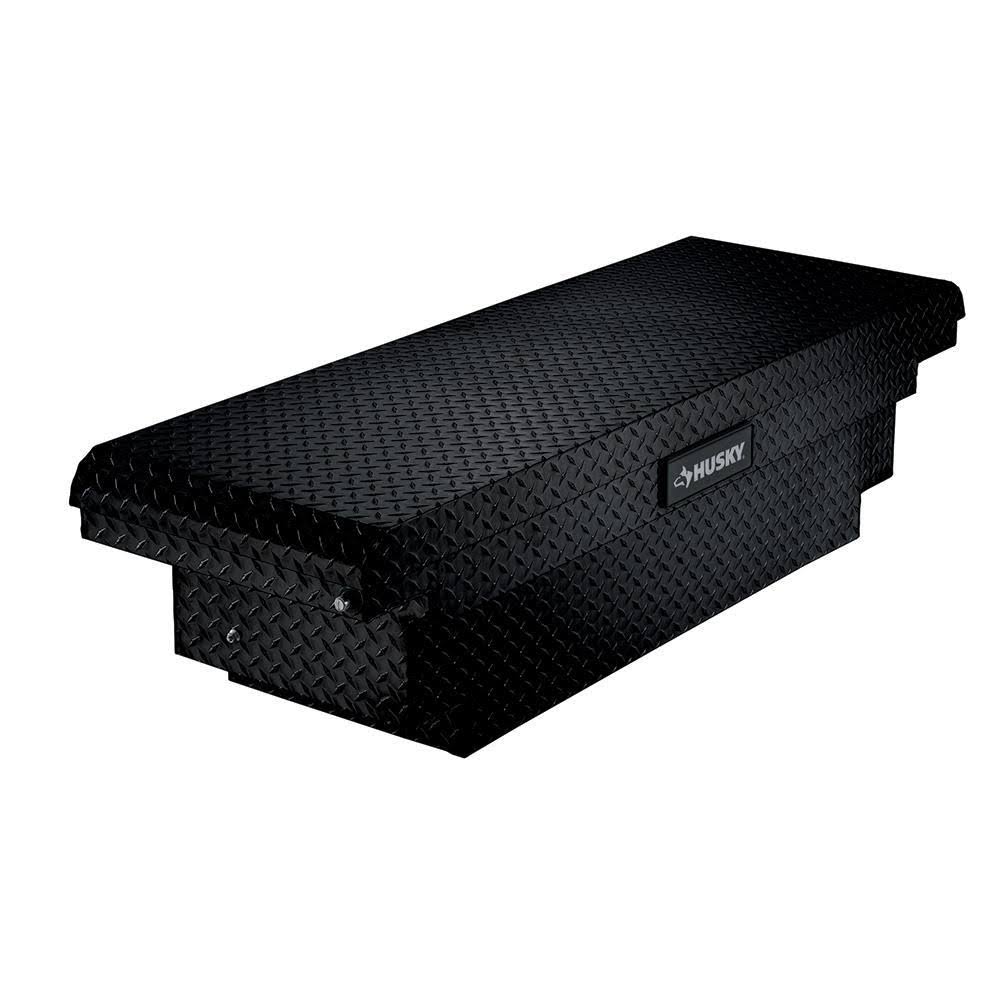 61.86 Matte Black Aluminum Low Profile Crossbed Truck Tool Box