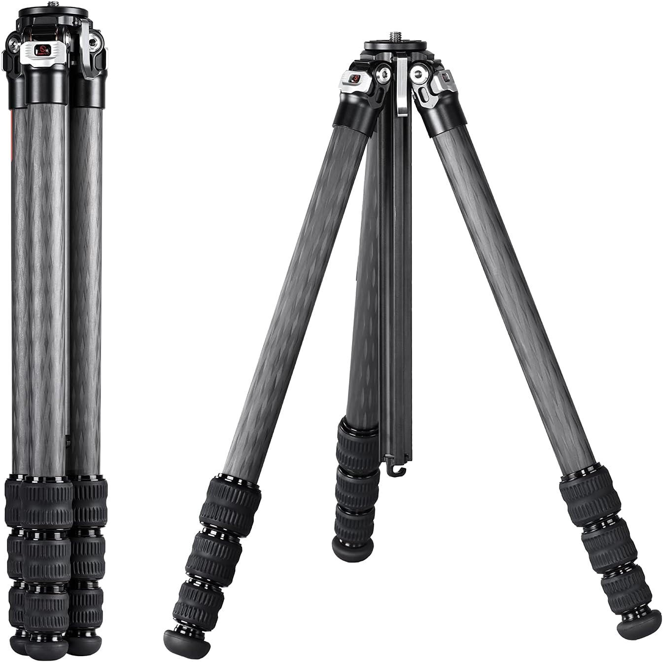 SUNWAYFOTO T2841CE Travel Tripod Carbon Fiber Compact Light Portable Professional Tripod DSLR Camera Waterproof,33.0lb Load