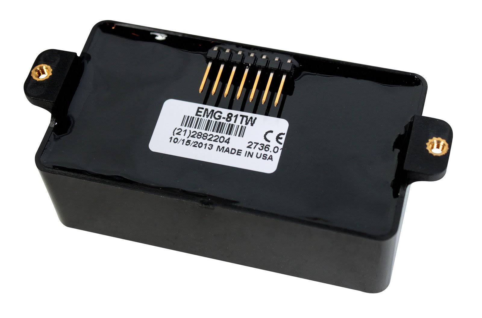 EMG-81TW Active Dual-mode Humbucker Guitar Pickup, Black