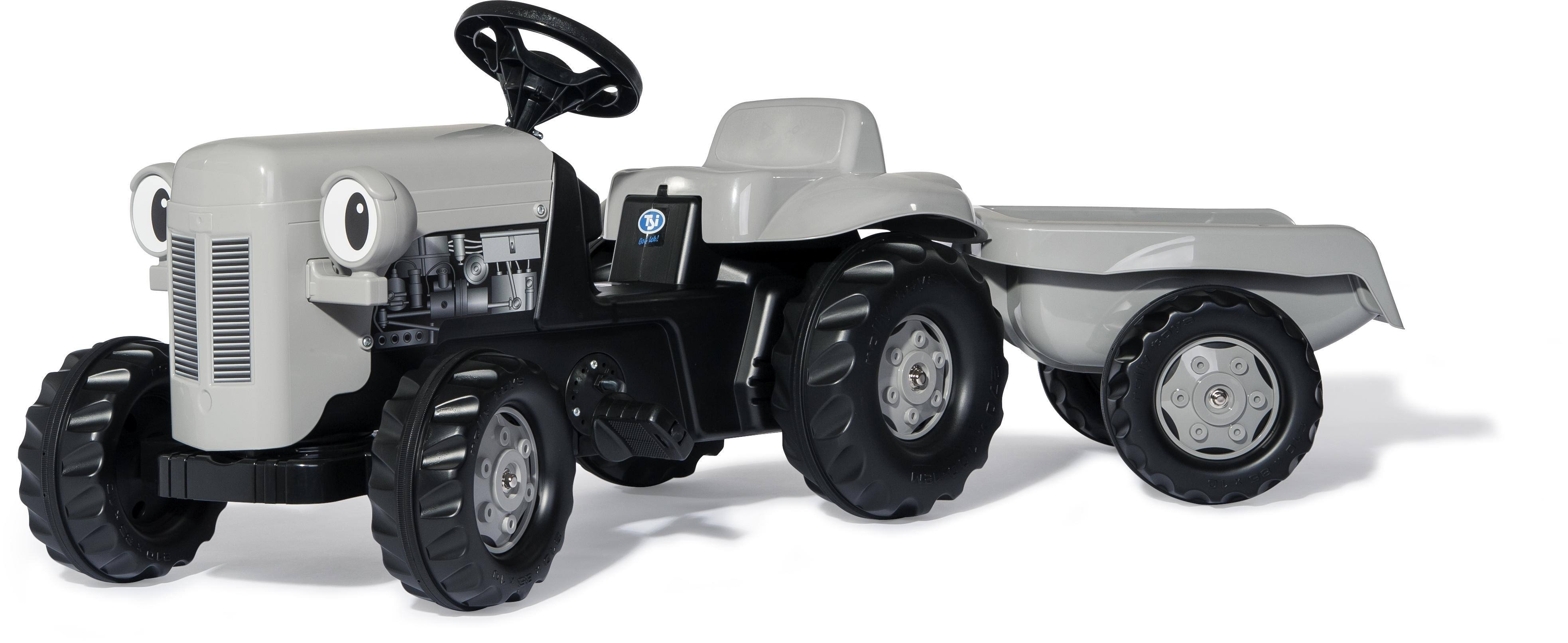 Little Grey Fergie Tractor w/ Trailer