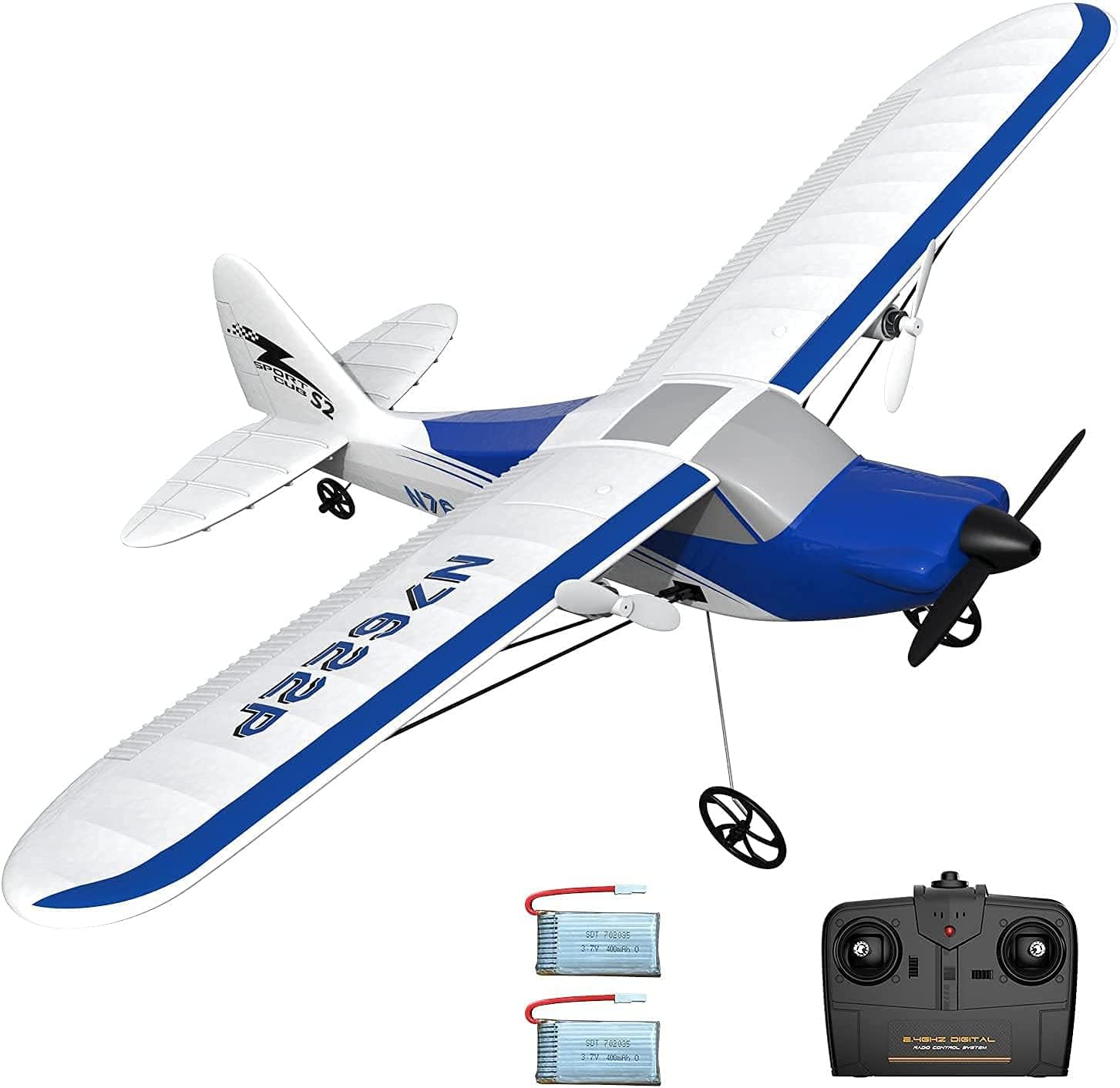 VOLANTEXRC RC Airplane 2.4Ghz 2CH Sport Cub Parkflyer Remote Control Aircraft Plane Ready to Fly Perfect for Beginner (762-2 RTF) Pack of 2