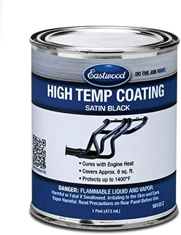 Eastwood Satin Black High Temperature Resistant Paint Pint Aerosol