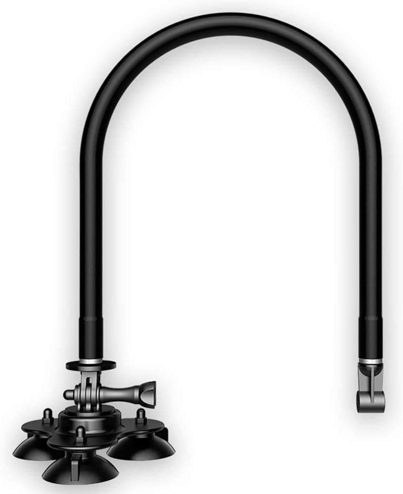 LUCKY Fish Finder Transducer Mount Arm Kayak Bracket Transducer Mounting Arm Flexible for Boat Canoe Kayak Fishing Pack of 2