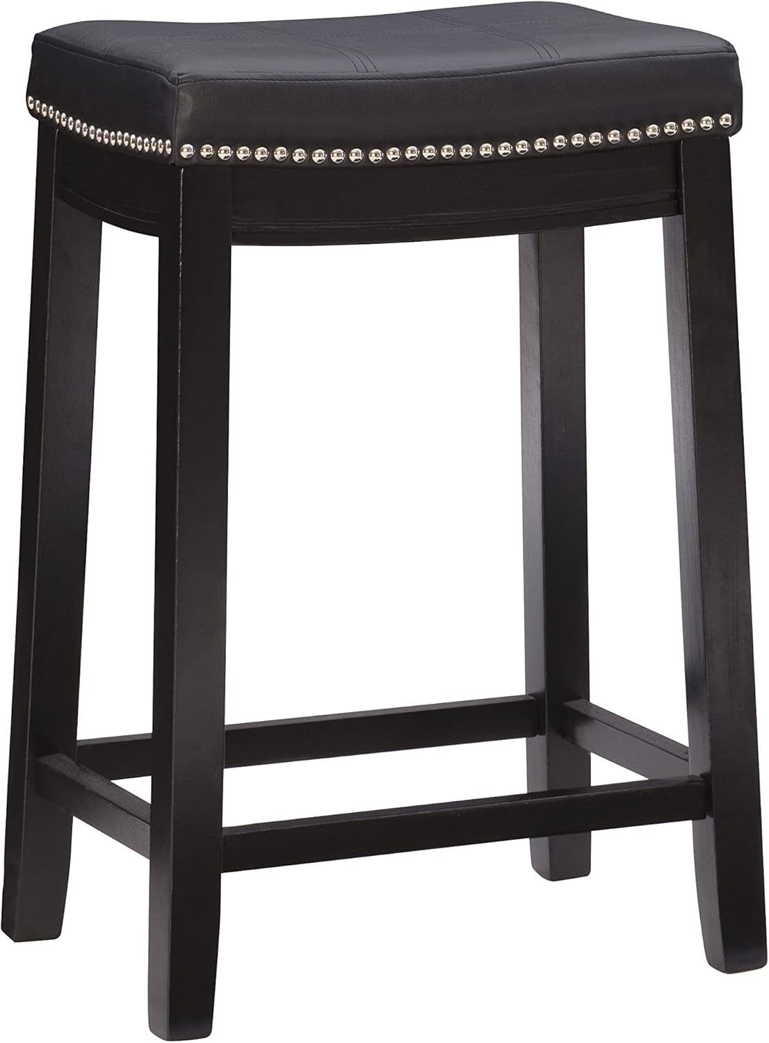 Linon Claridge Counter Stool, Black, 26