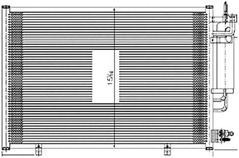 For Ford Fiesta 2011-2013 Replace CND3881 A/C Condenser