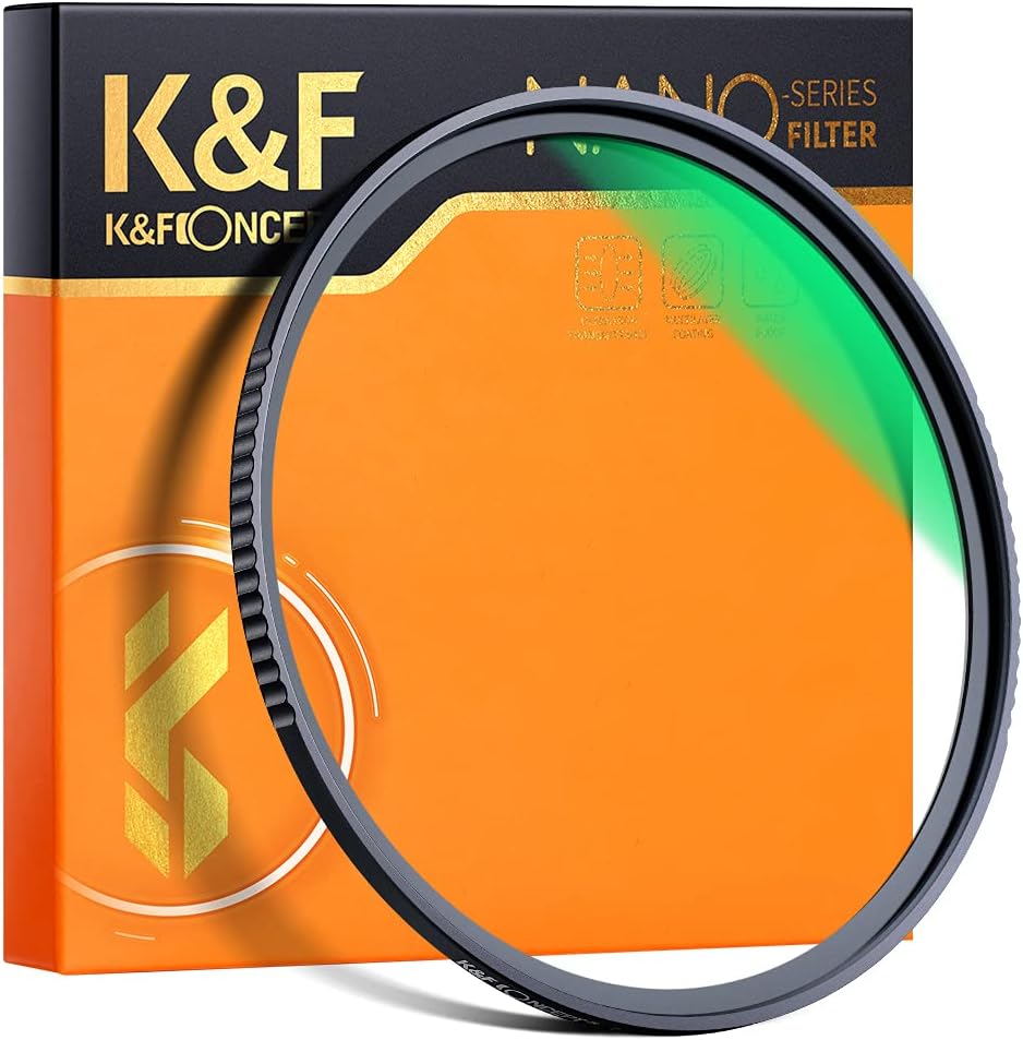 K&F Concept 95mm MC UV Protection Filter, 28 Multi-Layer Coatings HD/Hydrophobic/Scratch Resistant UV Filter with Nanotech Coating, Ultra-Slim UV Filter for 95mm Camera Lens Pack of 2