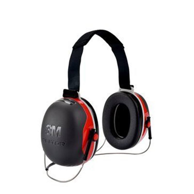 3M Peltor x Series X3B Black/Red Behind Neck Polyurethane Protective Earmuffs - 28 Decibel NRR
