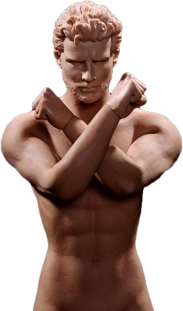 HiPlay Phicen 12 inch Male Seamless Action Figures-Realistic Silicone Body -1/6 Scale Super Flexible Male Figure (M30)