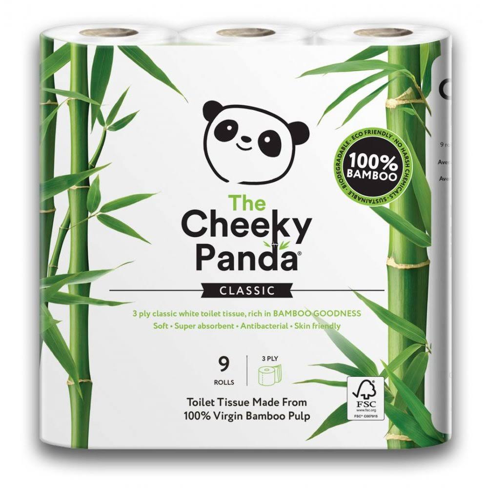 Cheeky Panda Bamboo Toilet Tissue 9 Pack