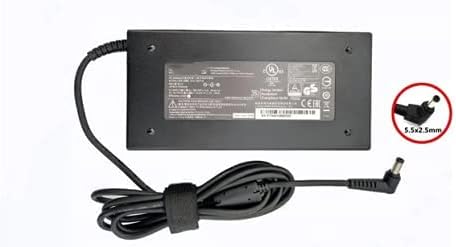 vbn Slim 19.5V 7.7A 150W 5.5 x 2.5mm A17-150P2A AC Charger Compatible with Chicony GF62 7RE MS-16J9 A15-150P1A A17-150P1A ADP-150VB B A14-150P1A for MSI GS60 GS70 MS-16J9 GE62 7RD GP73 WE73 8SJ Pack of 2