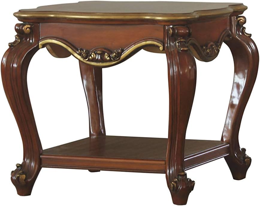 Acme Furniture Picardy End Table, Vintage Cherry Oak