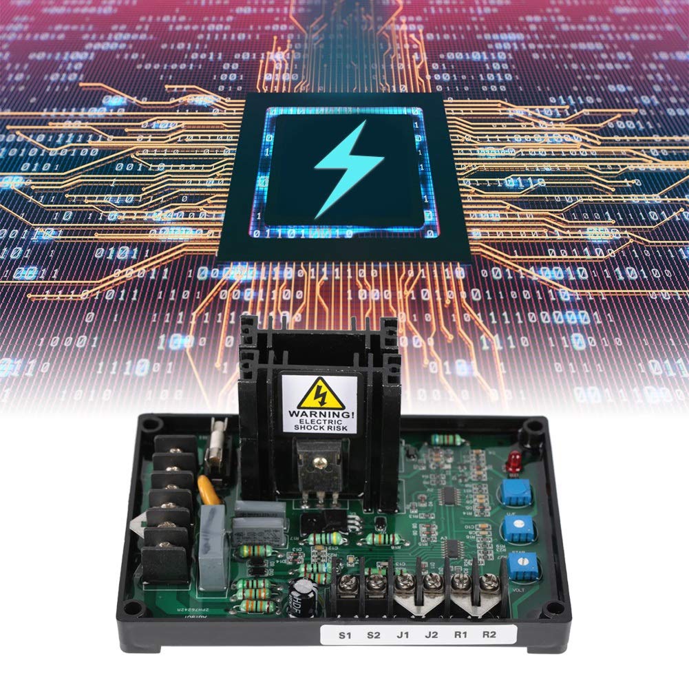 Voltage Regulator, 170-265V AC GAVR-15A Automatic Generator Voltage Regulator Genset Voltage Controller Module Voltage Rectifier Generator Accessories Pack of 2