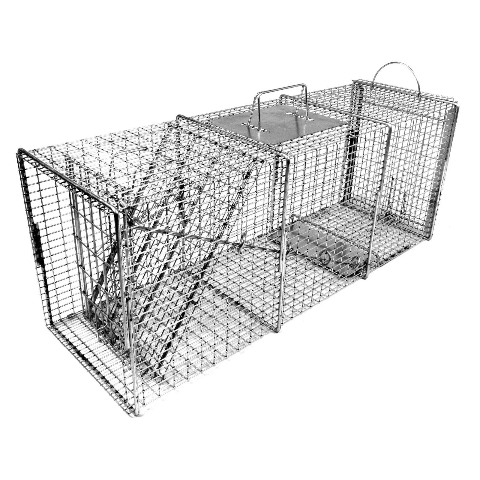 Tomahawk Professional Series Rigid Trap with Easy Release Door for Raccoons/Feral Cats/Badgers - 608SS