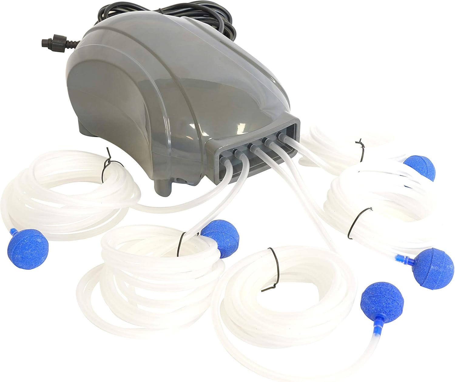 Solariver Solar Pond Aerator, DC Brushless Air Pump, 10 Watt Solar Panel, 5 Air Stones, Sun Powered Oxygenation for Fish Ponds, Aquaculture, Hydroponic, Bubbleponics, Bait Tank