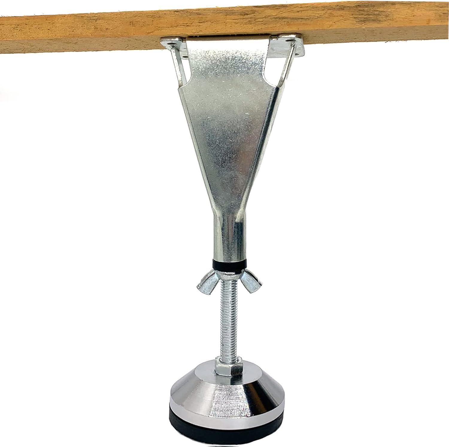 4 Pcs Adjustable Height Center Support Leg for Bed Frame, Wooden Bed Center Slat Support Leg, Heavy Furniture Support Leg Replacement Foot Pack of 2