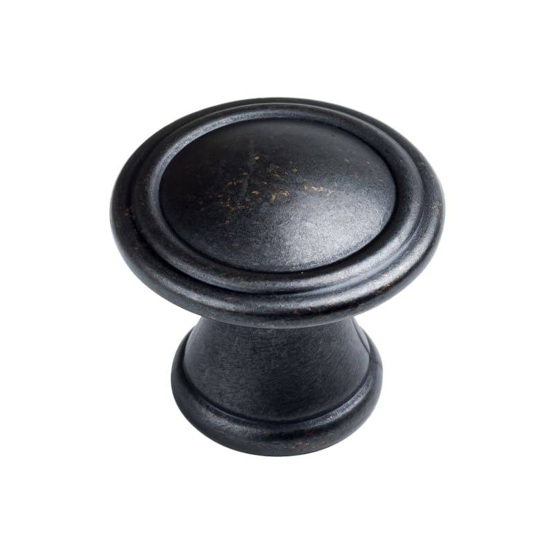 Miseno MCH-03MK-25PK Black 1-3/16x22 Diameter Mushroom Cabinet Knob - 25 Pack