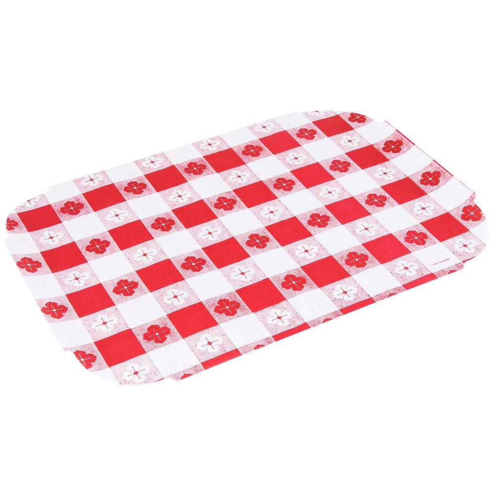 Hoffmaster 309000 Red Gingham Paper Placemat