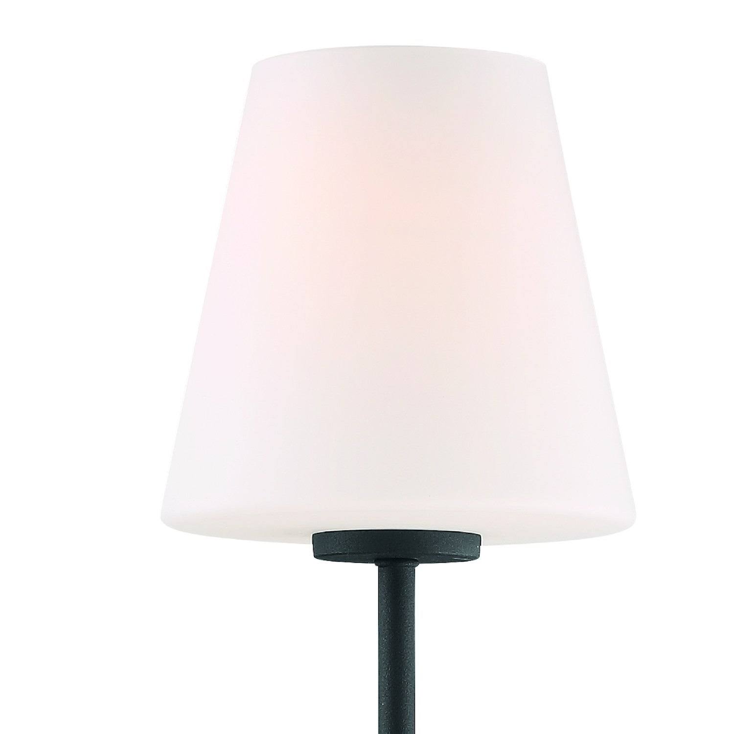 Crystorama LEN-250-OP-BF Lena 1 Light Black Forged Wall Mount