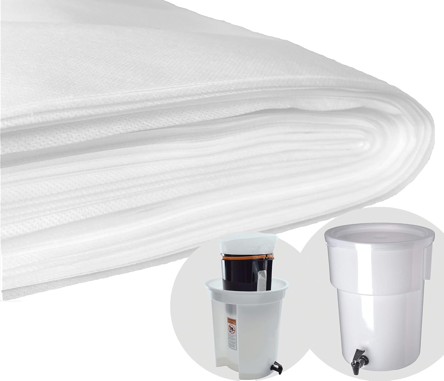 50 PACK Commercial Cold Brew Coffee Filters, Brew Up To 5 LBS Coffee, 20