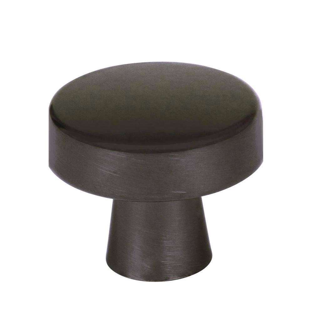 Amerock Blackrock 1-5/16 in. Dia (33 mm) Black Bronze Cabinet Knob (25-Pack)