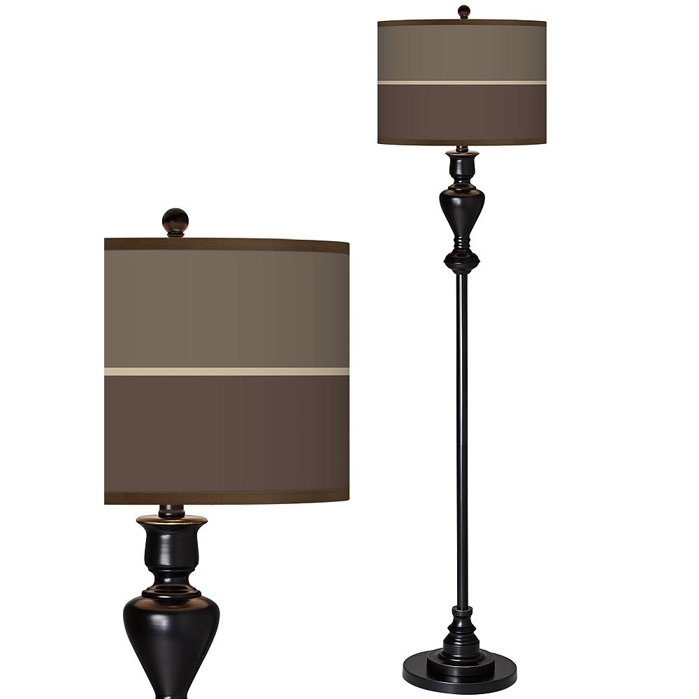 Lakebed Set Giclee Glow Black Bronze Floor Lamp - Style #77P51