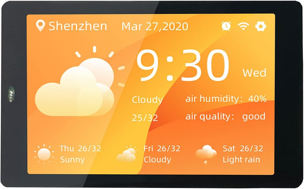 Seeed Studio ESP32 Development Board - WT32-SC01 with 3.5in 320x480 Multi-Touch LCD Screen, Built-in Bluetooth WiFi with GUI Firmware and Dual-core Xtensa 32-bit LX6 MCU, 4MB SPI Flash 8MB PSRAM. Pack of 2