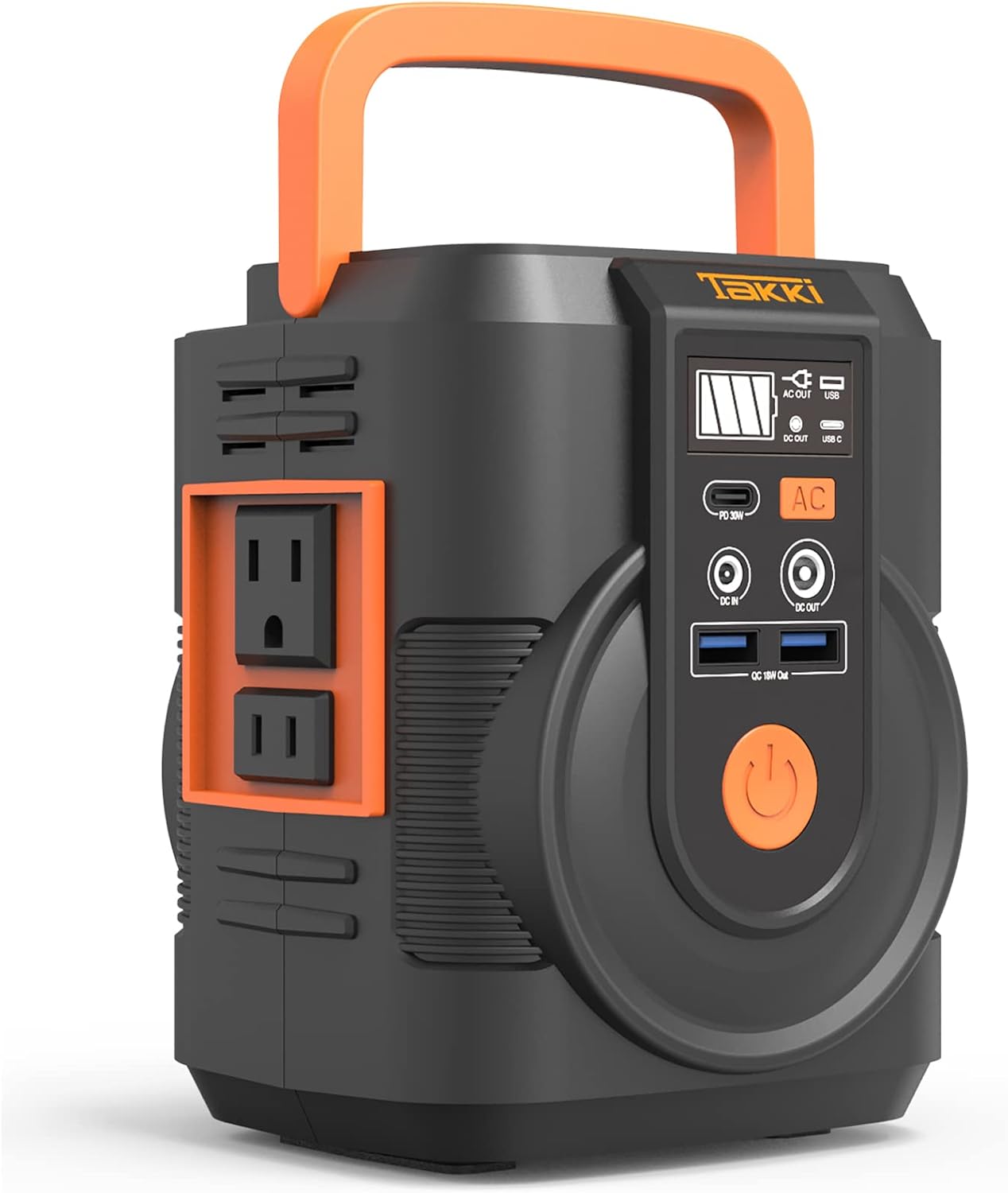 111Wh Portable Power Station, Camping Solar Generator Power Bank with AC Outlet, USB Port, Lights, Portable Charger Battery Pack for Camping, Home, Laptop, Emergency Backup(Solar Panel Not Included)