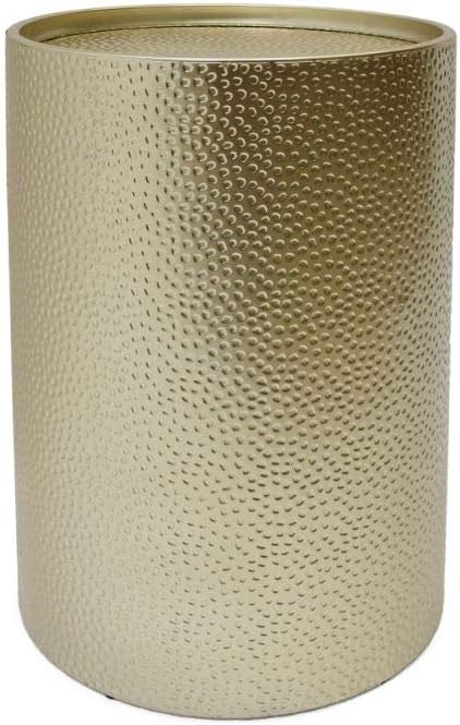 Christopher Knight Home Rache Modern Round Accent Table with Hammered Iron, Gold