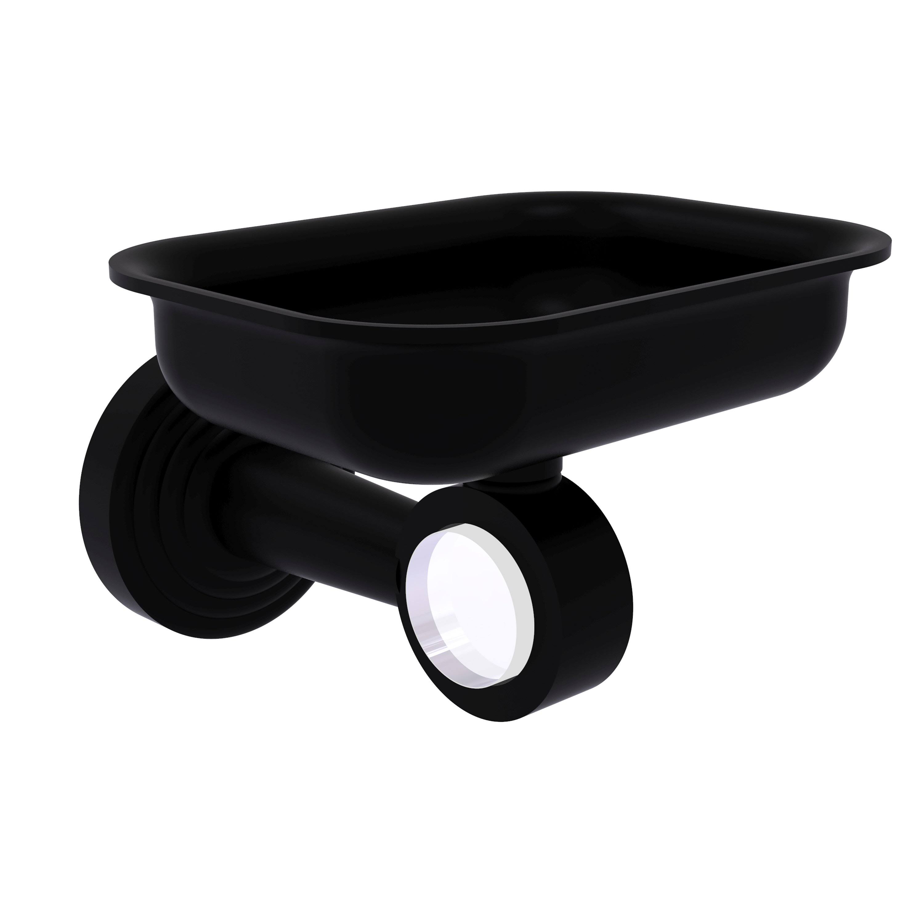 Allied Brass PB-32-BKM Pacific Beach Collection Wall Mounted Soap Dish Holder Matte Black