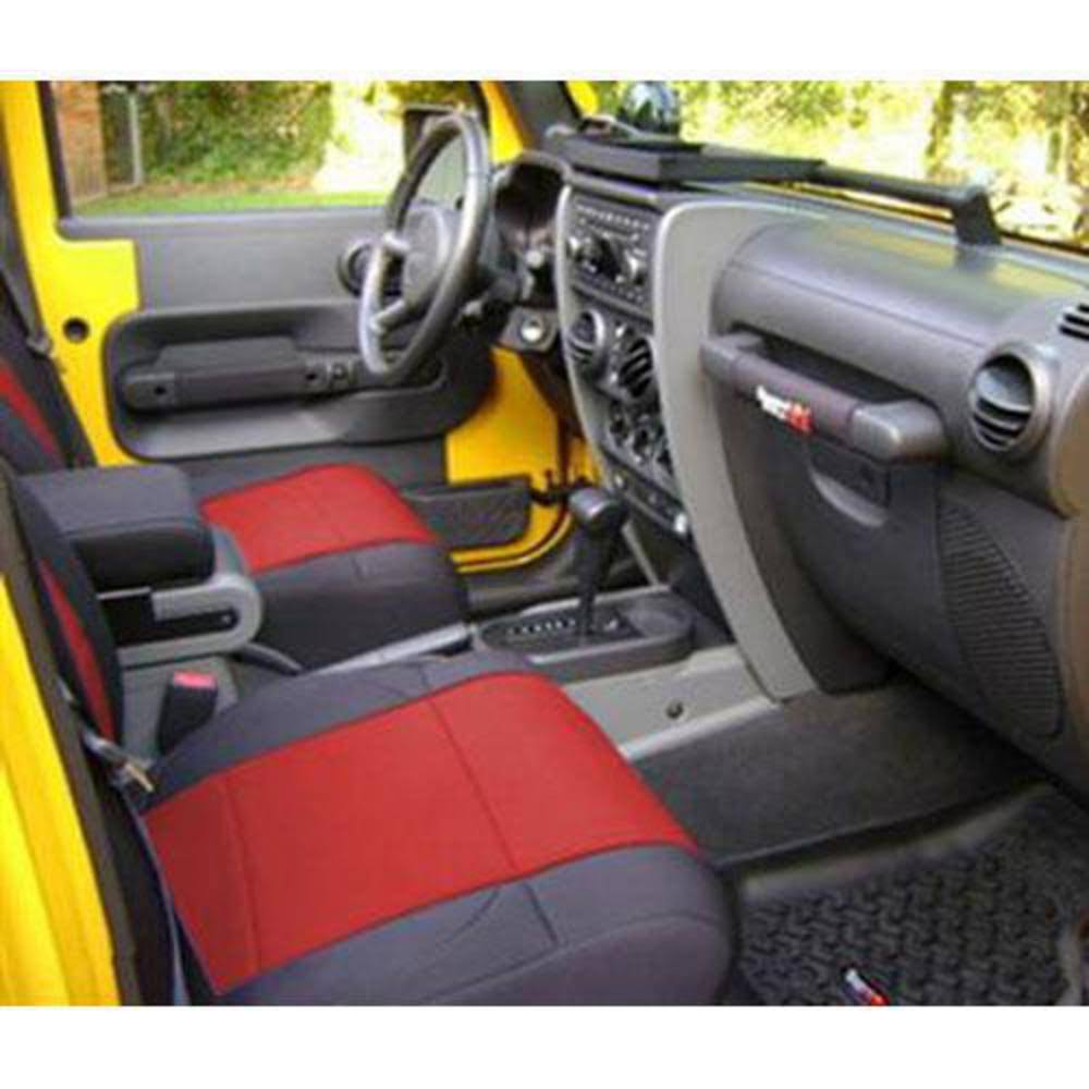 Coverking Neoprene Front Seat Covers (Black/Red) - SPC269