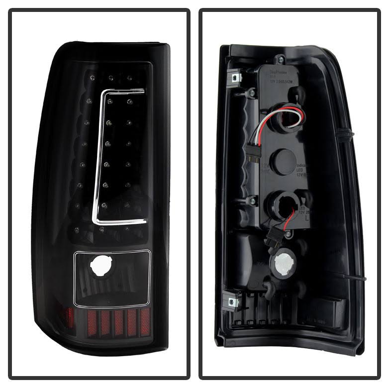 Xtune Chevy Silverado 1500/2500/3500 99-02 Version 2 LED Tail Lights Black ALT-ON-CS99-G2-LED-BK