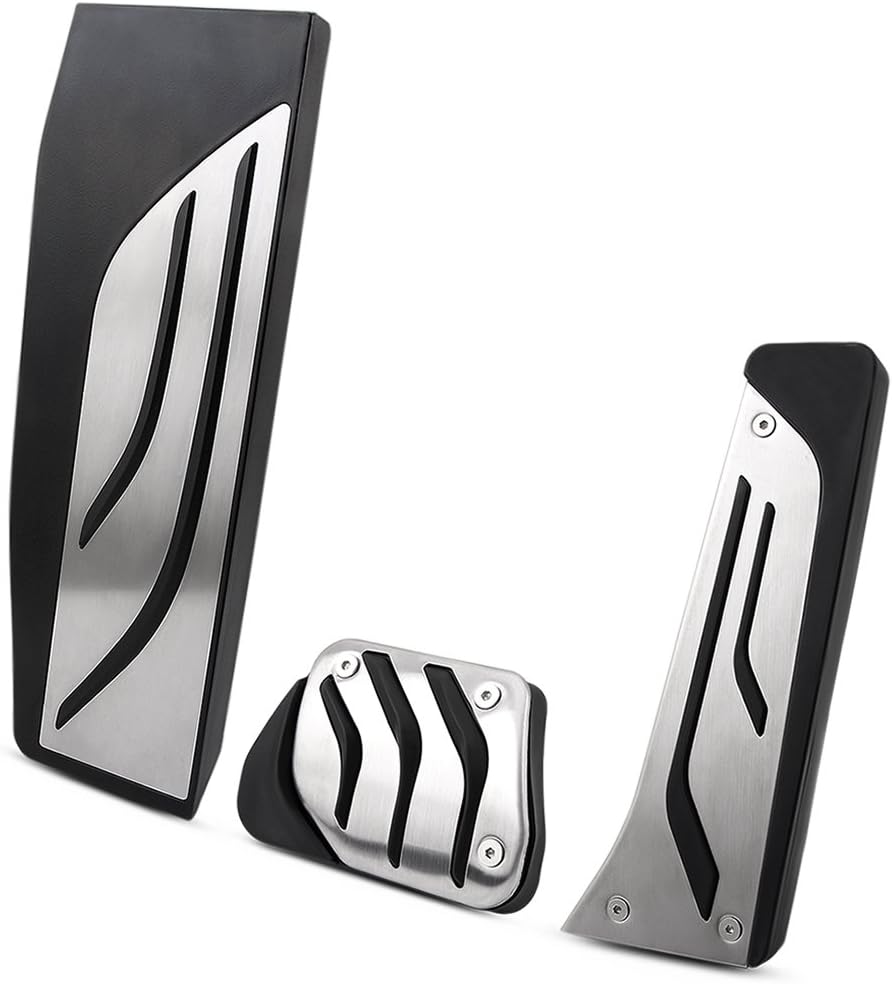 etopmia Car Pedals Fashion Style Rest Pedal Brake Pedal Gas Pedal Fit for BMW 1 3 4 5 6 7 Series F20 F30 F31 F32 F33 F34 F36 Accessories Automatic