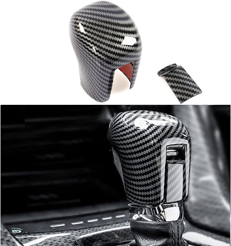ABS Black Carbon Fiber Gear Shift Knob Cover CVT Change Lever Trim Car Interior Accessories Decoration for Honda 10th Gen Civic Sedan Hatchback Coupe 2016 2017 2018 2019 2020 2021
