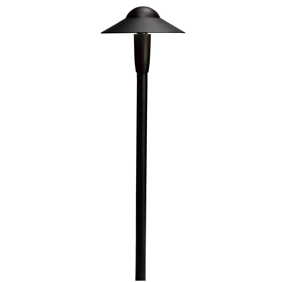 Kichler Landscape 3000K LED Dome Path in Textured Black