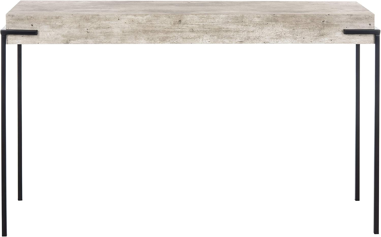 Safavieh Home Eli Industrial Light Grey and Black Console Table