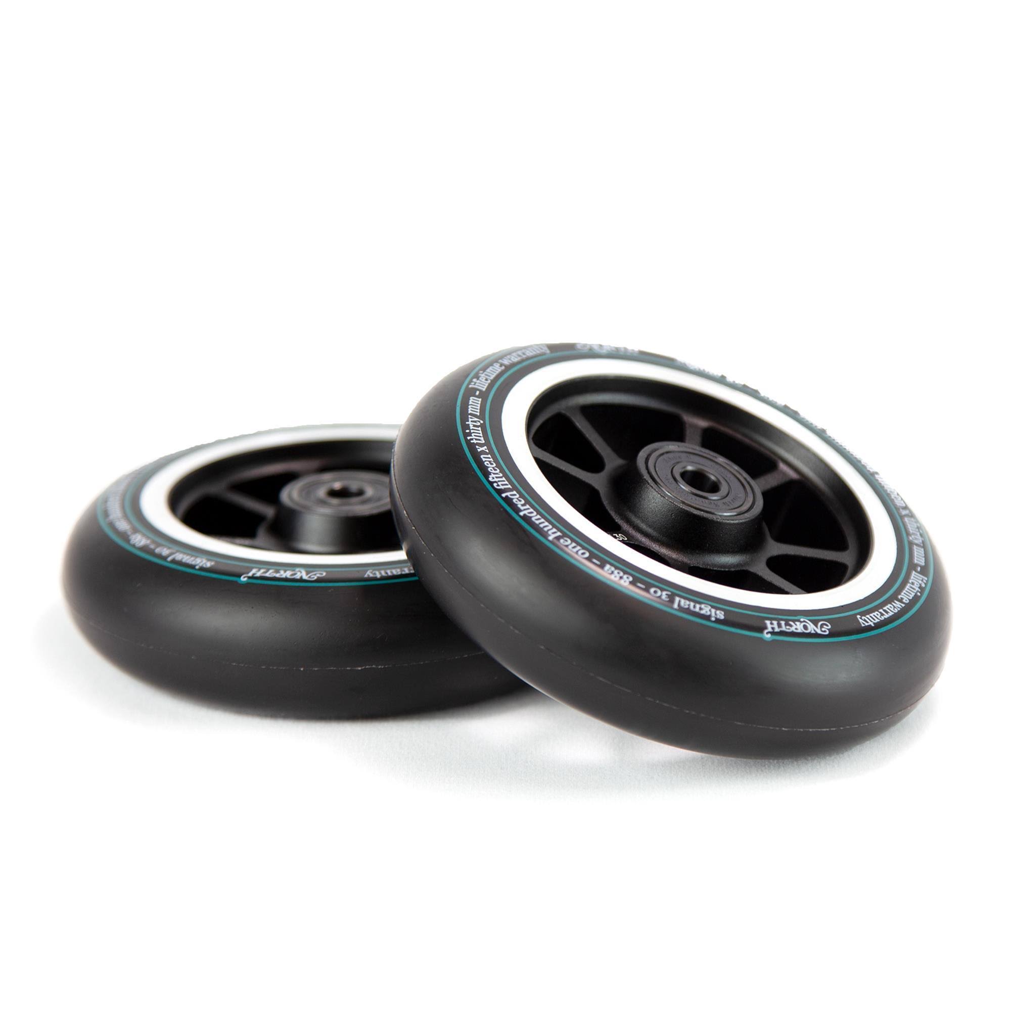 North Scooters Signal Wheels 鈥?115 x 30mm (Black-Black)