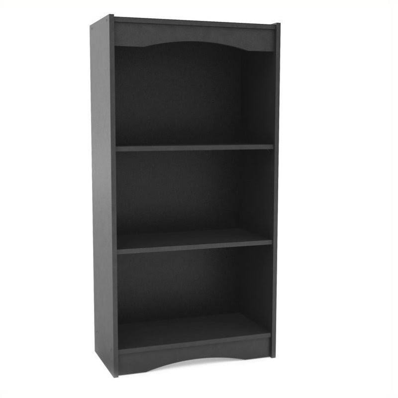 Atlin Designs 48x22 Tall Bookcase in Midnight Black