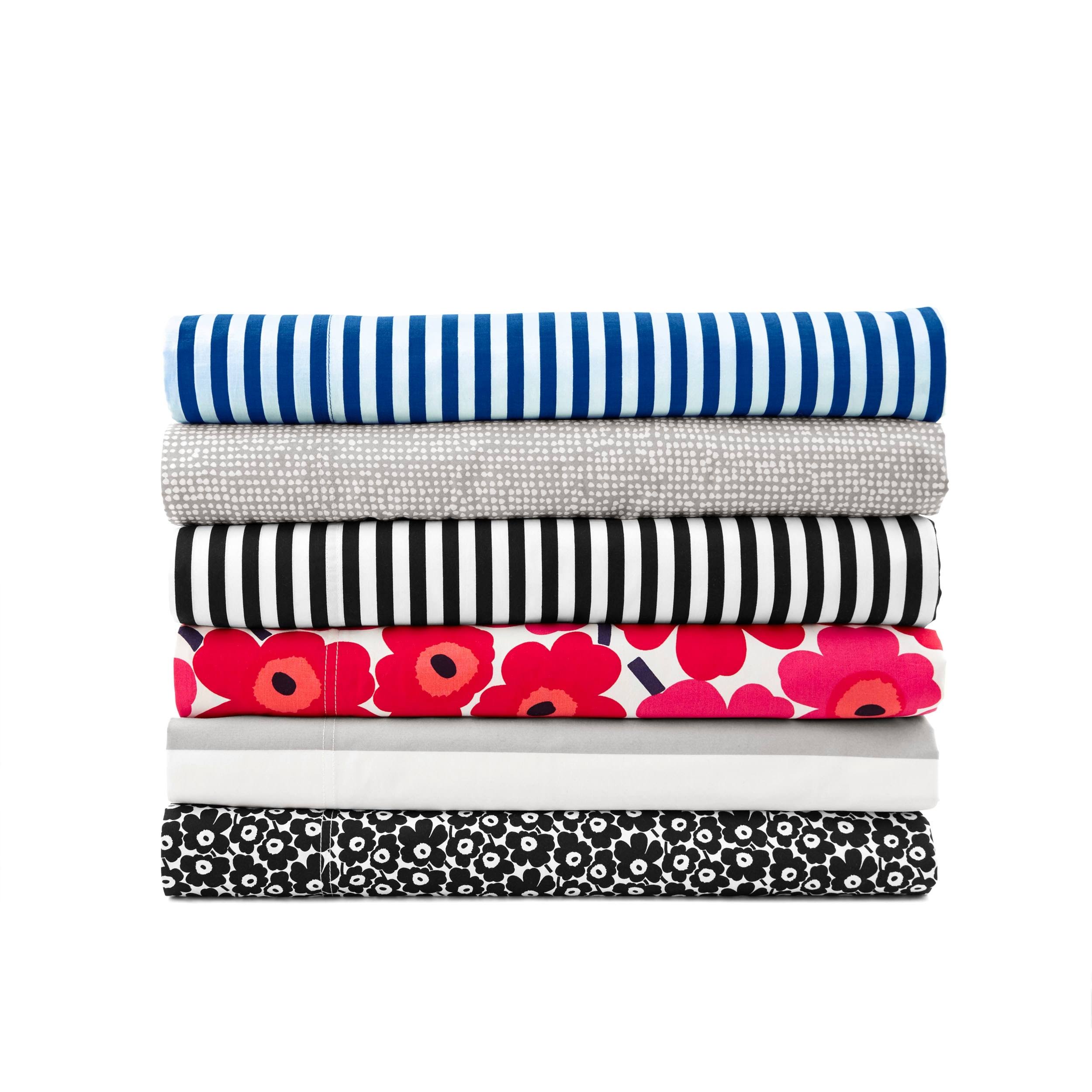 Marimekko Kukkaketo Queen Sheet Set - Black
