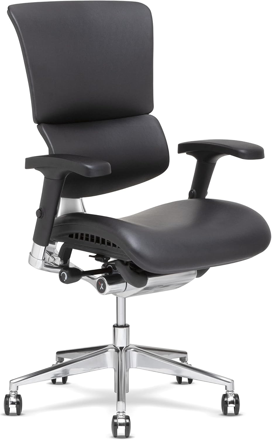 X Chair X4 Leather Executive Chair, Black Leather