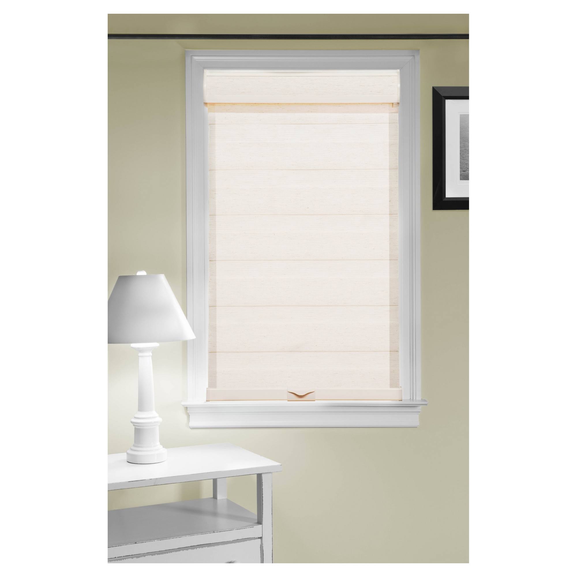 Achim Cordless Celestial Sheer Double Layered Shade 33x22W x 72x22L Linen