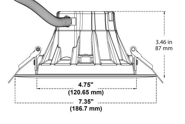 Nicor 6 inch Recessed High-Output LED Downlight, Black, 2700K