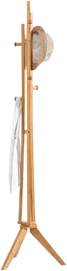 COAT RACK Floor Bamboo Assembly Mushroom Type Hook Three Single Pole Hanger (Color : B)