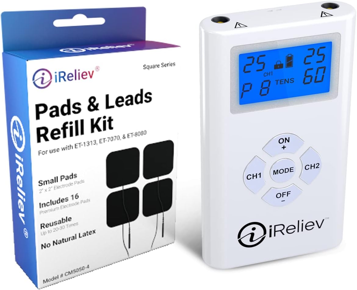 iReliev TOP-Best TENS Massager Unit Bundle for Pain Relief! The iReliev Bundle Has a 30 Day Money Back Guarantee
