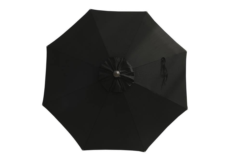 SimplyShade 9-ft Black slide-tilt Market Patio Umbrella | USA38A278MT-LS-BLACK