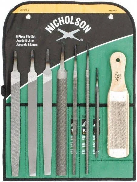 Nicholson 8 Piece Machinist File Set 22025NN